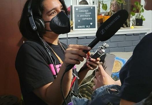 Person in a recording