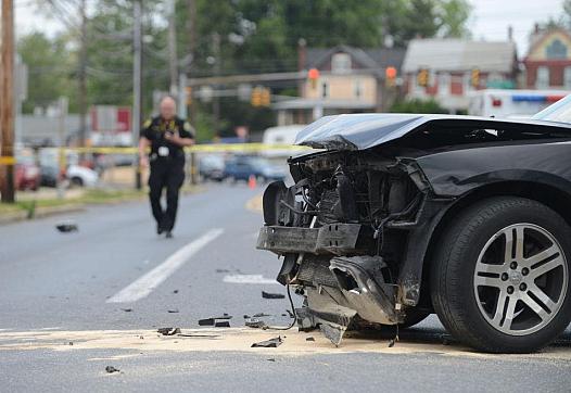 Damaged car