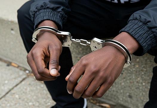 Hands in handcuffs