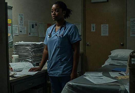 Person wearing scrubs