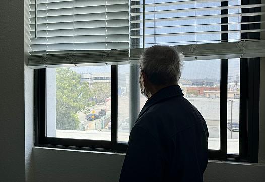Man at a window