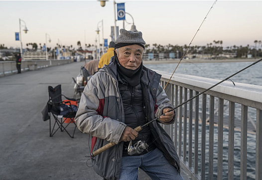 Person with a fishing rod