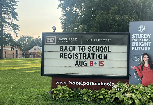 Back to school sign