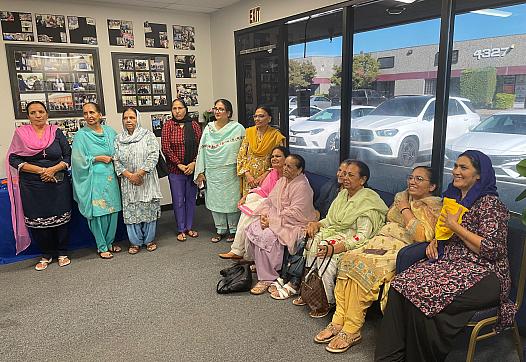 Community members attend a listening circle