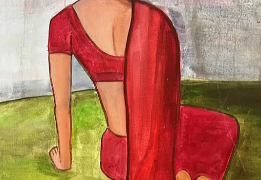 A painting of an Indian Woman