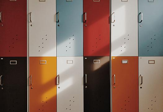 Image of school lockers