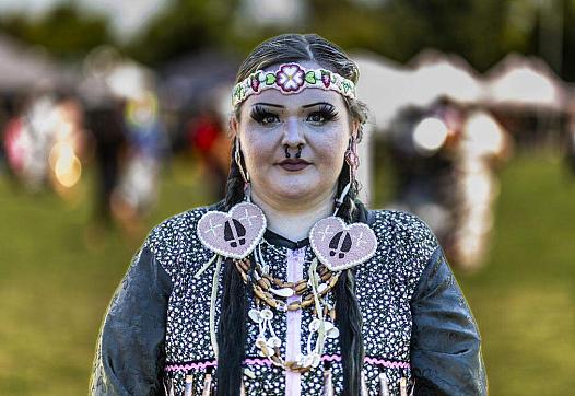 Person wearing traditional attire