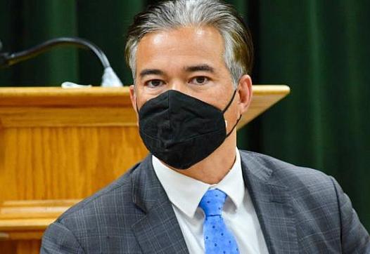 California Attorney General Rob Bonta, seen speaking at a Modesto event in December. announced on Wednesday, Jan. 12, 2022 that he is suing The Aliera Companies that offered sham health insurance plans and collected millions of dollars from Californians only to leave consumers with mounting debt after declining to cover their medical costs. (KRISTINA KARISCH KKARISCH@MODBEE.COM)