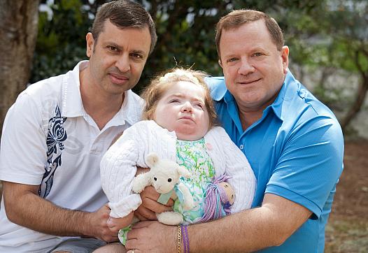 Bruce Steiger, left, and Rick Karl, with their late daughter Krystie.