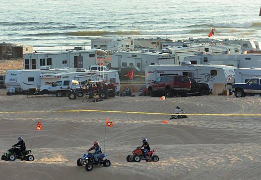 Camping in motorhomes has been allowed on this area of the Oceano Dunes shoreline for decades.