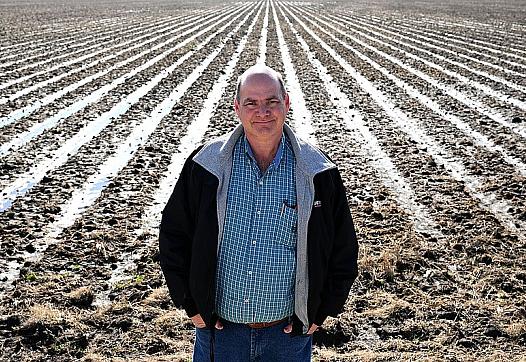 Kenneth Crosskno poses for a portrait on his farm in blytheville on Monday, Dec. 20, 2021.