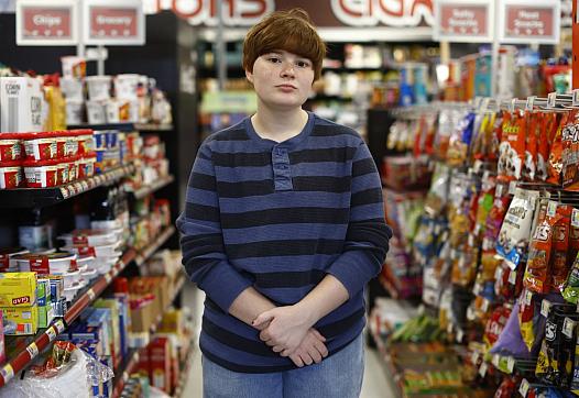 High school senior Marshall Troese of Clarion, Pa., has a hard time justifying the $2.55 price of a school lunch, because he kno