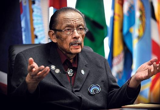 Gordon Belcourt, executive director of the Montana-Wyoming Tribal Leaders Council, discusses the reasons for the high rate of suicides among Native Americans on Montana's Indian reservations.  JAMES WOODCOCK/Gazette Staff