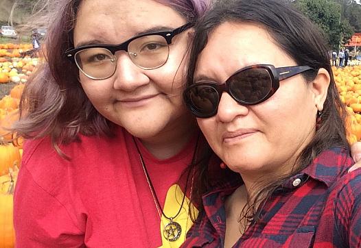Adela Carranco, left, with her mother Olga Maldonado. Adela’s story of unmet mental health needs helped put a human face on the