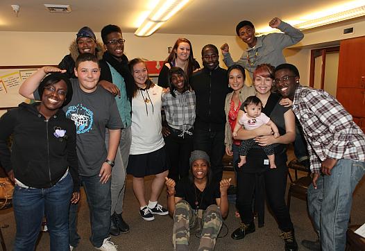 Teen and staff of Project WHAT! empowering youth who have had incarcerated parents