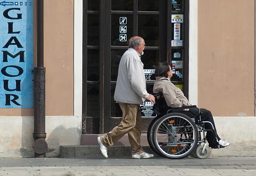 Man in a wheelchair