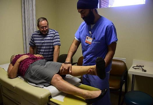 Dr. Gurraj Singh Bedi, a third year resident at the Mercy Medical Center's Family Practice Clinic.