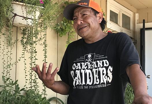 Guillermo Hernandez, a renter in Fresno, was told by his doctor that he needs to stay out of the heat because of the medication 