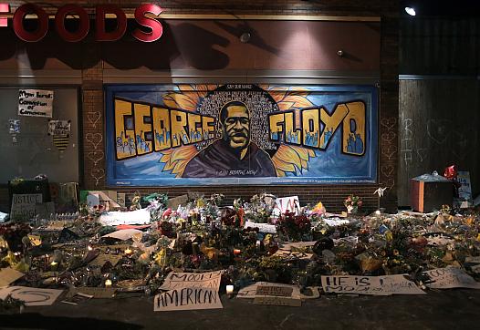 George Floyd mural in Minneapolis.