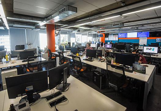 Newsrooms look rather empty these days as most reporter are working remotely from their homes.
