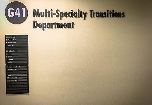 Multi-Specialty Transitions Department for Kaiser Permanente in Oakland.