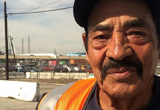 At California Cartage near the Port of Long Beach, 68-year-old Jose Rodriguez said it gets hot inside the shipping containers.