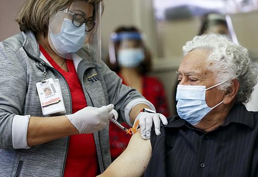Patient receives vaccination