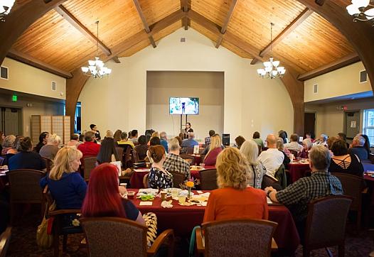 Nearly 100 people convened in Jackson at an event organized by CapRadio and Amador County Behavioral Health following reporter S