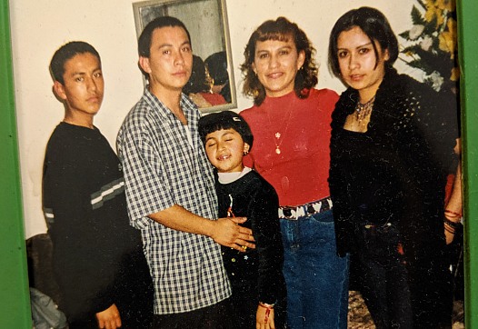Jacqueline Garcia, at the age of 16, at right, with her mother and siblings ages 17, 15 and 6.