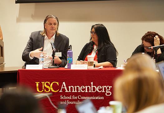 James Christy, assistant director of field operations at the U.S. Census Bureau, and Ditas Katague, director of California Compl