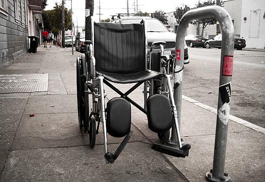 Wheelchair on Street