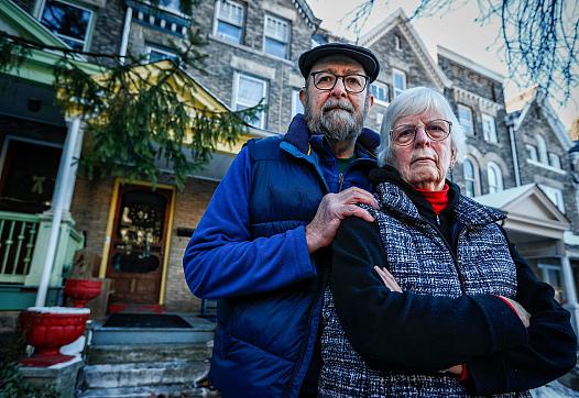 Anne and Craig Evans have lived in their Montclair Avenue home in South Bethlehem since 1980. “We are not willing to give up thi