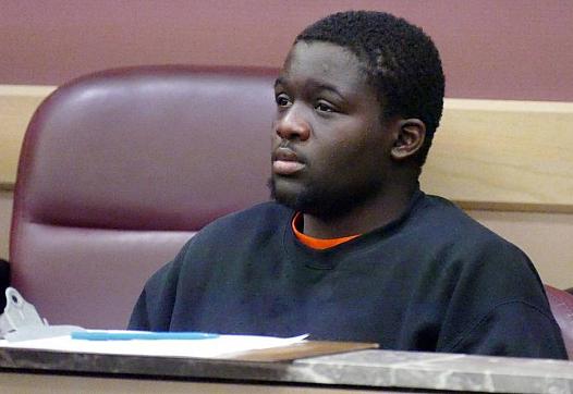 Keishan Ross sits through a hearing before Judge Michael Orlando on Feb.17, 2017, to determine where he will end up next.