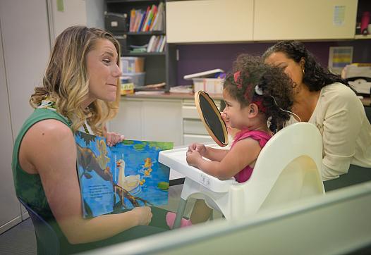 Speech therapy session at Central Florida Speech and Hearing Center. 