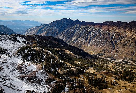 Little Cottonwood Canyon, just east of Salt Lake City, where radon occurs naturally.