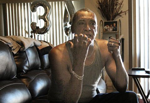 Walter Andrews, 65, was one of the Newark residents profiled in the story. Andrews is shown here in his home in September, sever