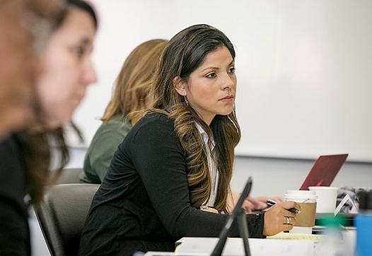 2017 Univision reporter Sandra Cervantes at a Center for Health Journalism Convening 