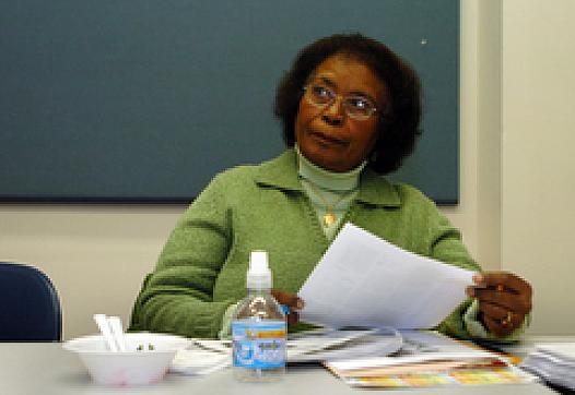 Dorothy Manley of Gary listens during a support group for diabetes support group meeting at Midlake Campus of Methodist Hospital