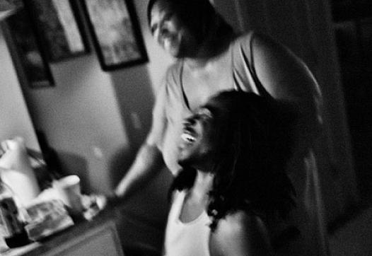 Ondelee Perteet and his mother enjoy a light moment together.