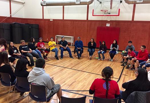 Young residents of the Yurok Reservation gathered last week for a youth wellness workshop. | Photos by Ryan Burns.