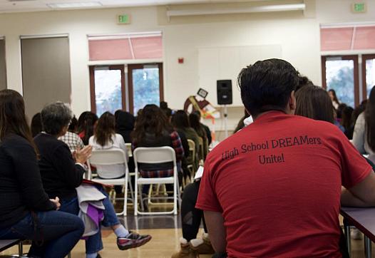Undocumented 'Dreamers' from across California come together to discuss their mental and emotional health. Jenny Manrique
