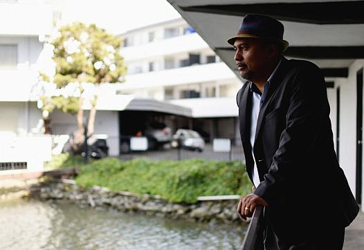 Douglas Mundo, co-director of Shore Up Marin, at an apartment complex on the San Rafael canal, which is vulnerable to sea level