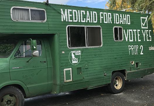 The activists leading an Idaho ballot initiative on Medicaid expansion have taken to the road in the Medicaid Mobile, now a fami