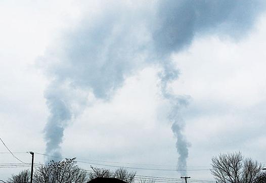 Malek Ali, a resident of Dearborn's southend, forwarded this photo of what she described as a "devastating" air pollution violation that occurred at AK Steel's facility on Dec. 20. Residents complained about the odor from the facility that day. One resident said the smell was unbearable.