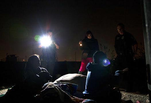 A homeless count in Los Angeles. 