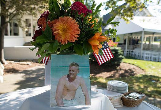 A memorial celebrating the life of Armstrong in 2012 in Cincinnati, Ohio.