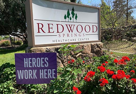 Redwood Springs Healthcare Center in northeast Visalia has the worst COVID-19 outbreak among nursing home residents in the state