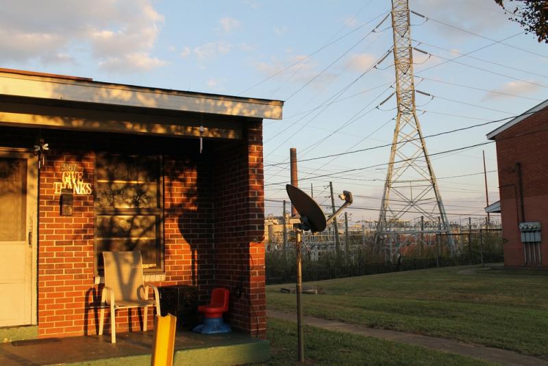 The view from a housing complex in North Birmingham, Ala. In the 1960s and ’70s, the Housing Authority of the Birmingham District built hundreds of public housing units for Black families in the most polluted part of the city. Photo: Miranda Fulmore for The Intercept