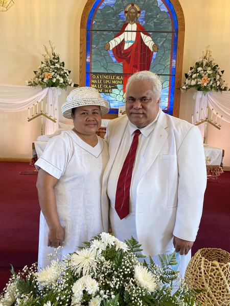 Rev. Enoka Alesana and his wife Maire head the Fourth Samoan Congregational Christian Church of Long Beach.