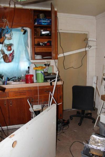This photo, provided by the city as an example of health and safety concerns, shows excessive and hazardous electrical cords. City of San Luis Obispo